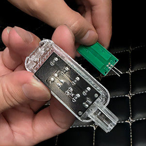 PCBA met 12 hoge licht LED's voor auto voetgat licht ondersteunt originele auto atmosfeer lichten schakelen kleuren synchroon
