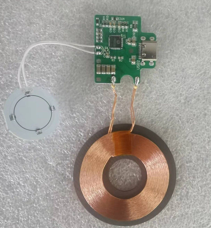 PCBA voor auto-oplader met type C-connector ondersteunt 15W draadloos snel opladen