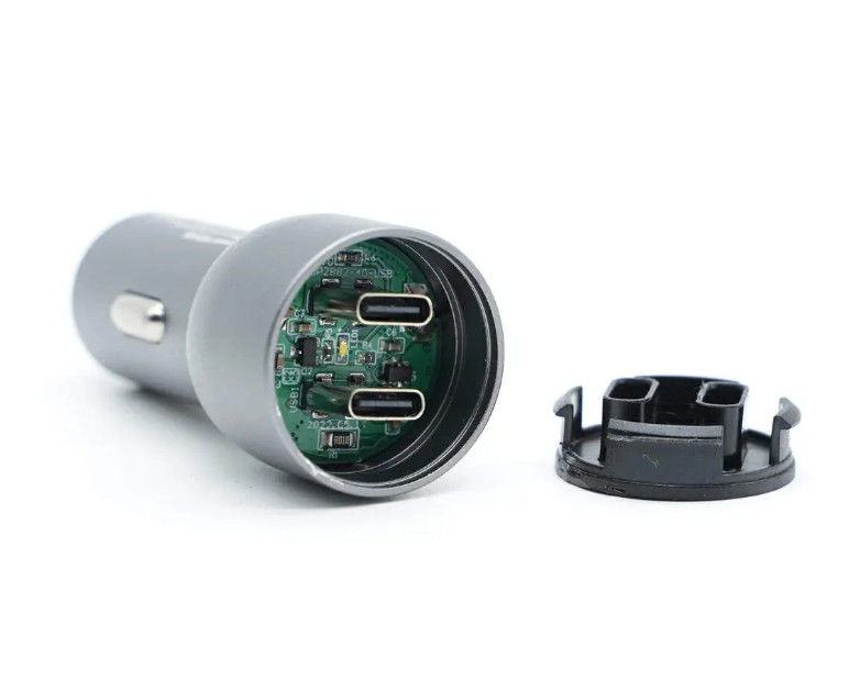 FR4 Printed Circuit Board Assembly PCBA Voor Autolader Met 2 Type C-connectoren Ondersteunt 15W snel opladen