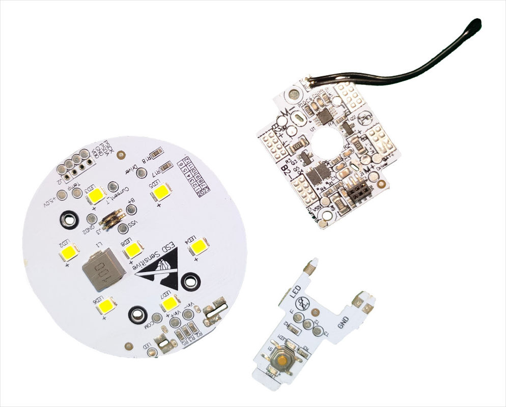 Alum Base Custom Printed Circuit Board Voor Auto Air Pump Met FPC kabel En 7 LED lampen