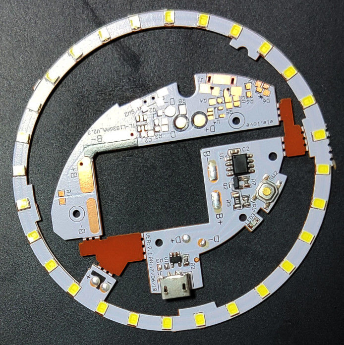 Single layer Flex PCB Manufacturing voor mini make-up spiegel LED licht met USB-connector