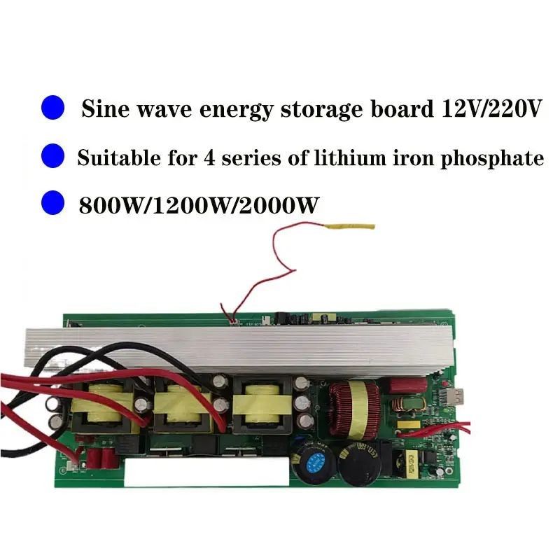 800W 1200W 2000W LiFePO4 Batterij Energieopslag Stroomvoorziening Inverter Flex PCB fabricage