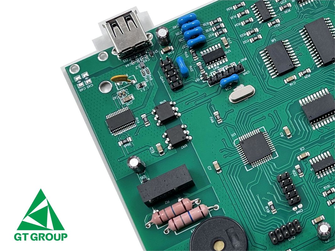 PCBA-hoofdbord gebruikt in medische elektronische printplaat assemblage 1.60mm 2L 1/1oz groen soldeermasker HASL(LF
