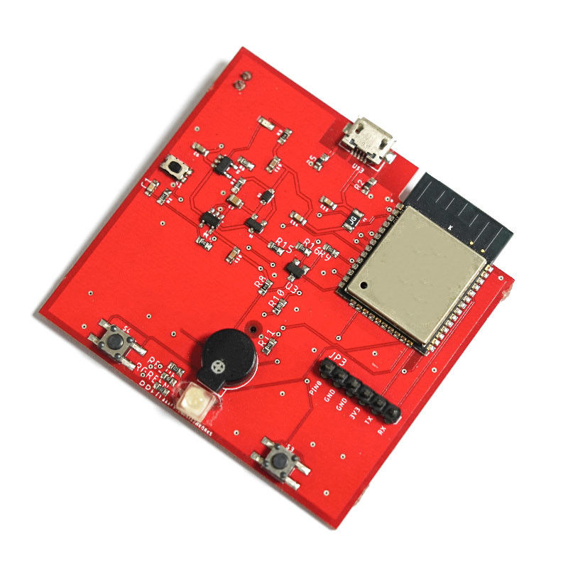 UL-gecertificeerde dubbele laag Rode FR-4 Printed Circuit Board PCBA voor elektronicaproductie